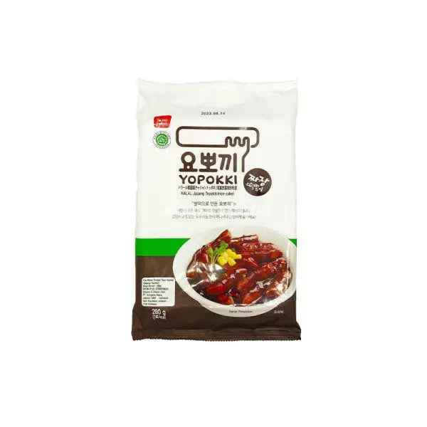 KR Yopokki Halal Rice cake Pouch Jjajang 120g