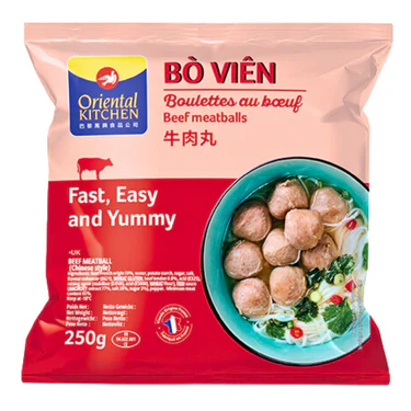 ❄️ ORIENTAL KITCHEN  Meatballs Beef/ ORIENTAL KITCHEN liellopa gaļas bumbiņas 250g ORIENTAL KITCHEN
