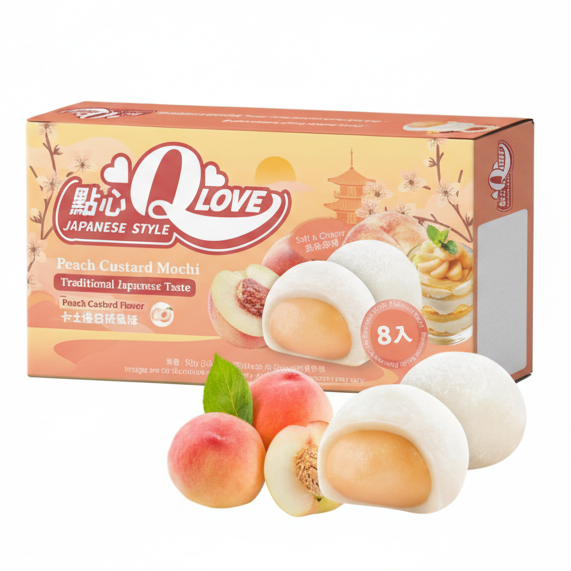 QLove White Peach Custard 80g/ QLove Baltā persika krēms 80 g QLove