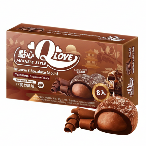 QLove Intense Chocolate Mochi 80g/ QLove Intensīvās šokolādes moči 80 g QLove