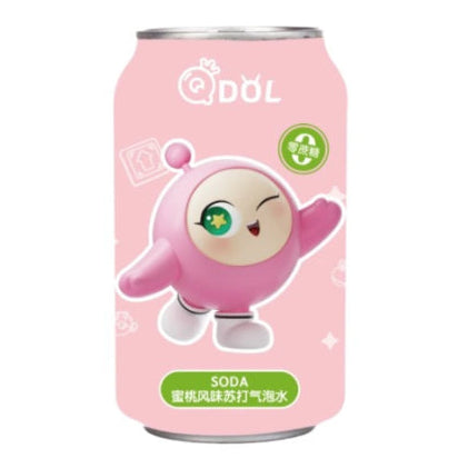 QDol Jasmine Peach Sparkling Drink 330ml/ Dzirkstošais dzēriens ar jasmīna un persiku garšu 330 ml Tao Kae Noi