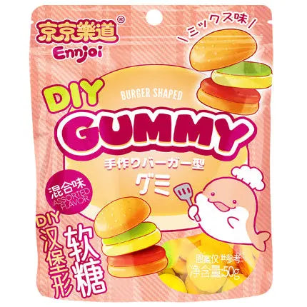 Ennjoi DIY Burger Shaped Gummy 50g/ Ennjoi burgera formas gumijas konfektes 50 g Ennjoi