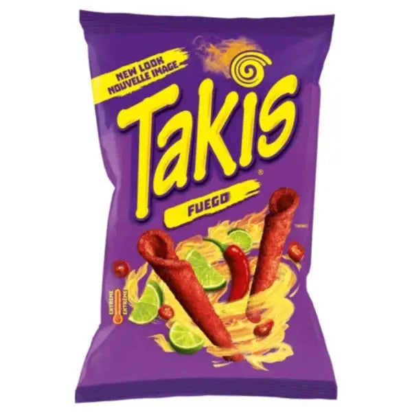 Takis Fuego Hot Lime 90g/ Takis Fuego čipsi ar asu čili un laima garšu 90 g Takis