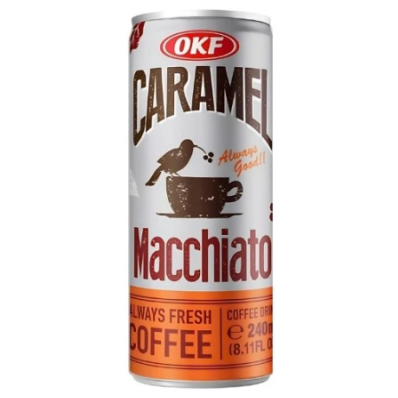OKF Caramel Macchiato Drink 240ml/ OKF karameļu makjato dzēriens 240 ml OKF