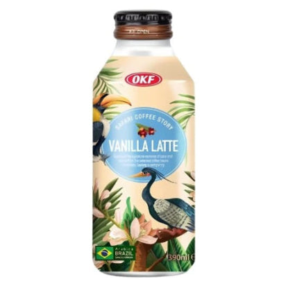 OKF Premium Vanilla Latte 390ml/ OKF premium vaniļas latte dzēriens 390 ml OKF