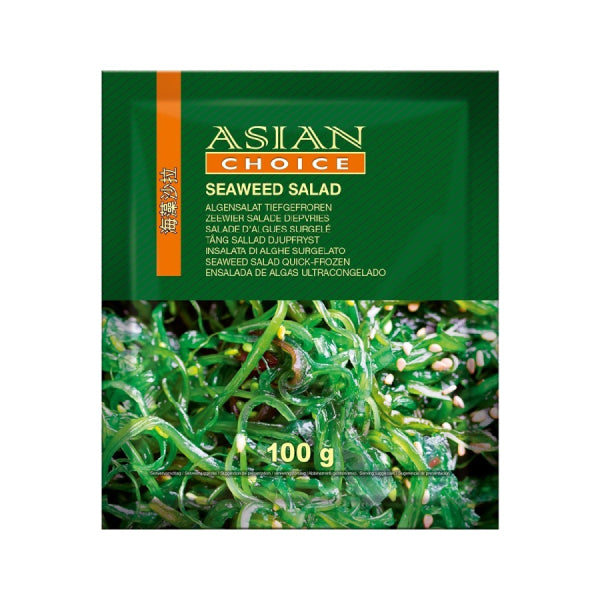 FROZEN Wakame Seaweed Salad 40g/ SALDĒTI wakame jūras aļģu salāti 40 g Oishii Asian Mart