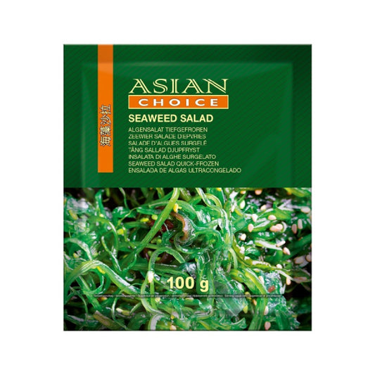 FROZEN Wakame Seaweed Salad 40g/ SALDĒTI wakame jūras aļģu salāti 40 g Oishii Asian Mart