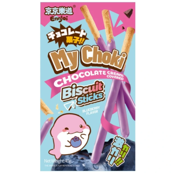 Ennjoi Blueberry Cream Biscuit Sticks 40g/ Ennjoi cepumu standziņas ar melleņu krēma garšu 40 g