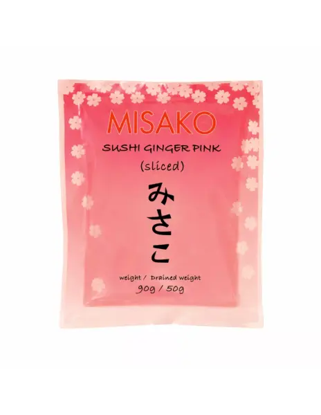 MISAKO Sushi Ginger Pink 90g/ Misako rozā marinēts suši ingvers 90 g Oishii Asian Mart