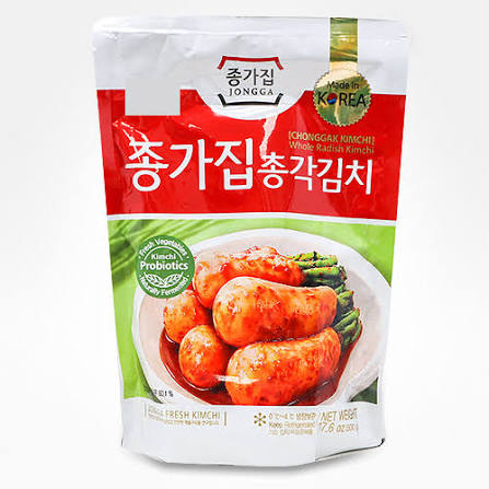 Jongga Whole Radish Kimchi 500g / JONGGA kimči no veseliem redīsiem 500 g JONGGA