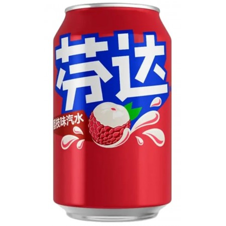 Fanta Lychee Standard Can 330ml/ Fanta ličī gāzētais dzēriens standarta bundžā 330 ml Cocacola