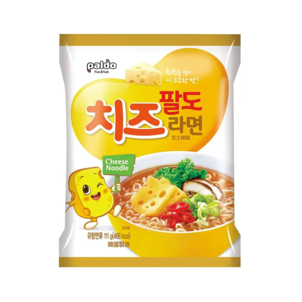 Paldo Cheese Noodles 111g/ PALDO nūdeles ar siera garšu 111 g Oishii Asian Mart