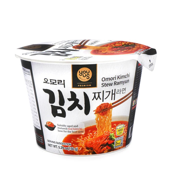 YOU Omori Kimchi Stew Ramyun 150g/ YOU Omori kimči sautējuma ramjuns 150 g Oishii Asian Mart