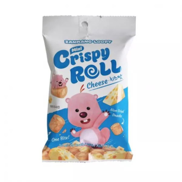 ZANMANG Loopy Crispy Cheese Flavor Roll 30g/ ZANMANG Loopy kraukšķīgie rullīši ar siera garšu 30 g Aiyike Melody