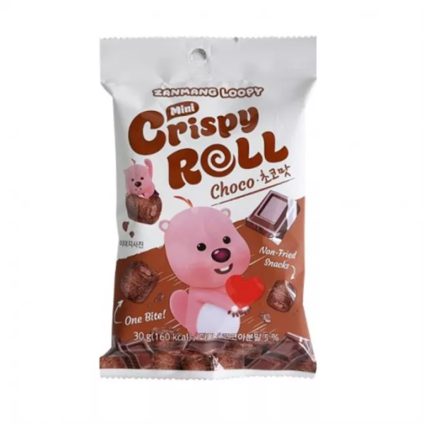 ZANMANG Loopy Crispy Chocolate Roll 30g/ ZANMANG Loopy kraukšķīgie šokolādes rullīši 30 g Aiyike Melody