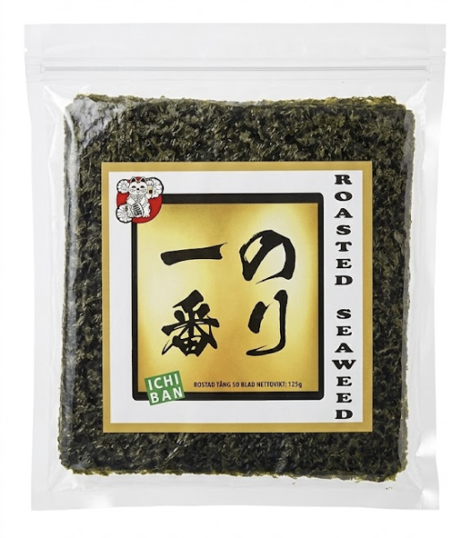 Nori Seaweed 50 sheet (125g)/ Nori jūraszāles 50 loksnes (125 g) Oishii Asian Mart