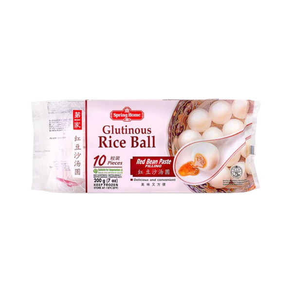 Spring Home Glutinous Rice Ball Red Bean 200g/ SPRING HOME lipīgo rīsu bumbiņas ar sarkano pupiņu pildījumu 200 g