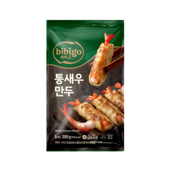 BIBIGO Whole Shrimp Mandu 200g/ BIBIGO mandu pelmeņi ar veselām garnelēm 200 g