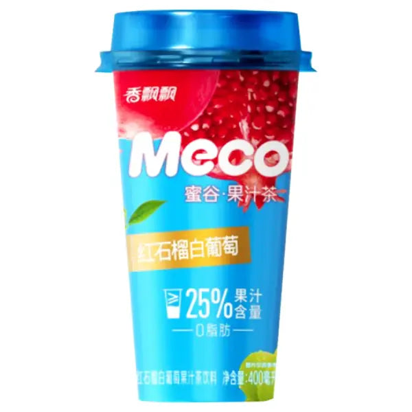 Meco Pomegranate & White Grape 400ml/ MECO granātābolu un balto vīnogu dzēriens 400 ml Oishii Asian Mart