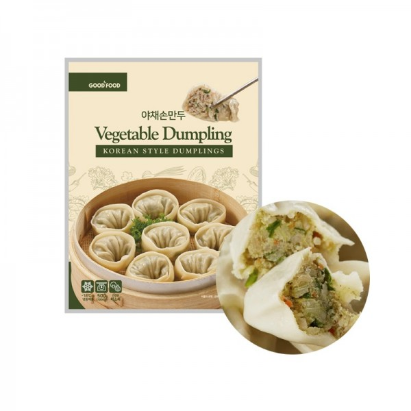 GOODFOOD Vegetable Son Mandu 500g/ GOODFOOD dārzeņu Son Mandu 500g