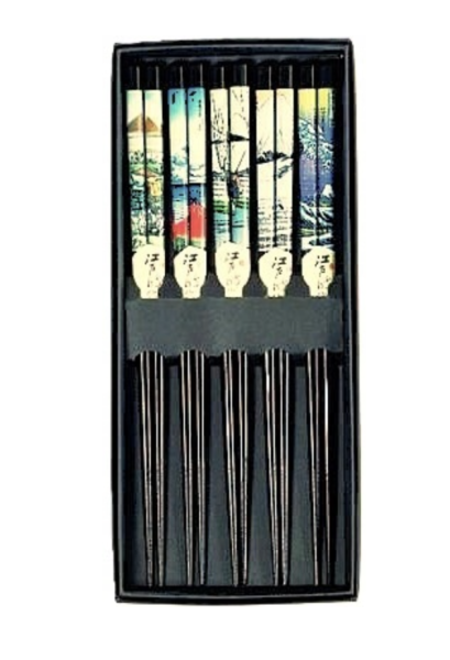 Chopstick Set Japanese Style (5 Pairs)/ Irbulīšu komplekts japāņu stilā (5 pāri)