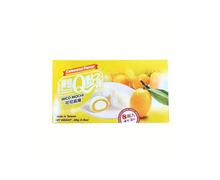 Q Brand Mochi with Calamansi 80g/ Q Brand Mochi ar apelsīna garšu 80g
