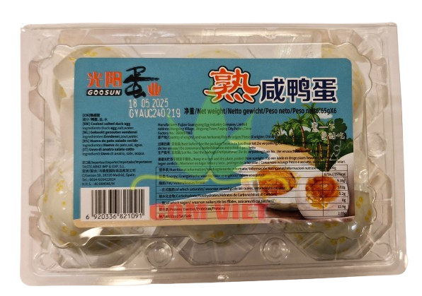 GS Salted Duck Egg 390g/ GS Sālītās pīles olas 390g