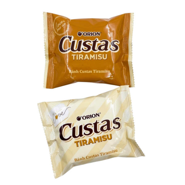 Orion Custas Tiramisu Cream Soft Cake 24g (Individual)/ Orion Custas mīkstā kūciņa ar tiramisu pildījumu 24g (Individuāls)