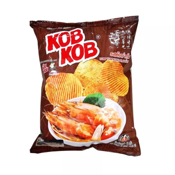 KOBKOB Tom Yum Flavor Potato Chip 48g/ KOBKOB kartupeļu čipsi ar Tom Yum garšu 48g