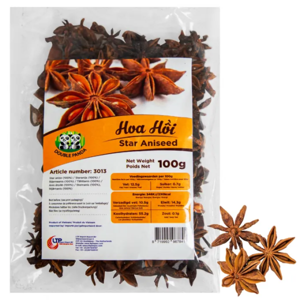DOUBLE PANDA Star Aniseed 100g/ DOUBLE PANDA zvaigžņu anīss, 100 g