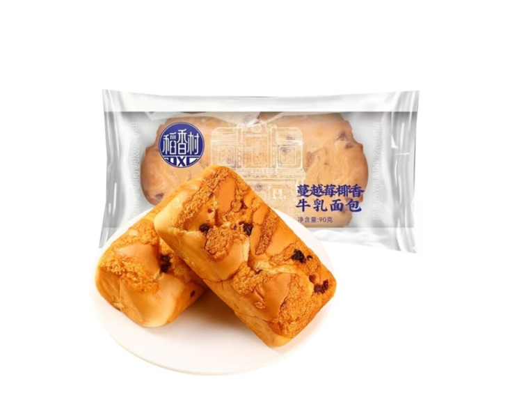 DXC Cranberry Coconut Milk Bread 90g/ DXC dzērveņu un kokosriekstu piena maizīte, 90 g