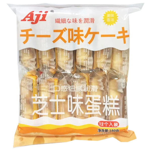 Aji Cheese-Flavoured Cake 180g/ Aji siera garšas kūka 180g
