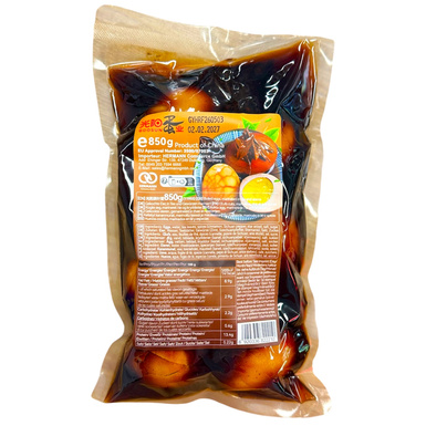 Boiled Marinated eggs with tea leaves and spices (8pc.) 850g/ Vārītas marinētas olas ar tējas lapām un garšvielām (8 gab.), 850 g