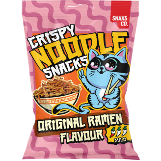 SnaxsCo Crispy Noodle Original Ramen Snack 60g/ SnaxsCo kraukšķīgā nūdeļu uzkoda ar oriģinālo ramena garšu, 60 g