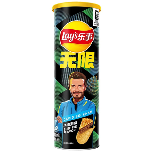 Lay’s David Beckham čipsi ar liellopa pīrāga garšu 90 g