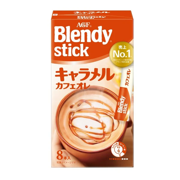 Blendy Stick Powder Caramel Café Au Lait 66.4g/ Blendy Stick karameļu kafija ar pienu pulverī, 66,4 g