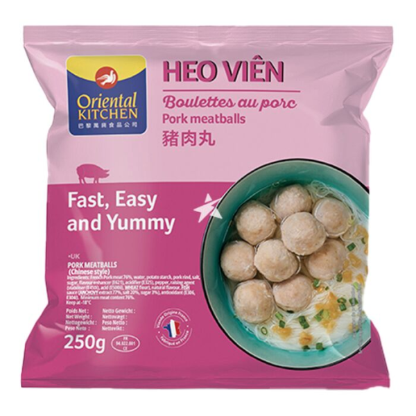❄️ ORIENTAL Pork Meat Ball 250g/ ORIENTAL cūkgaļas gaļas bumbiņas, 250 g