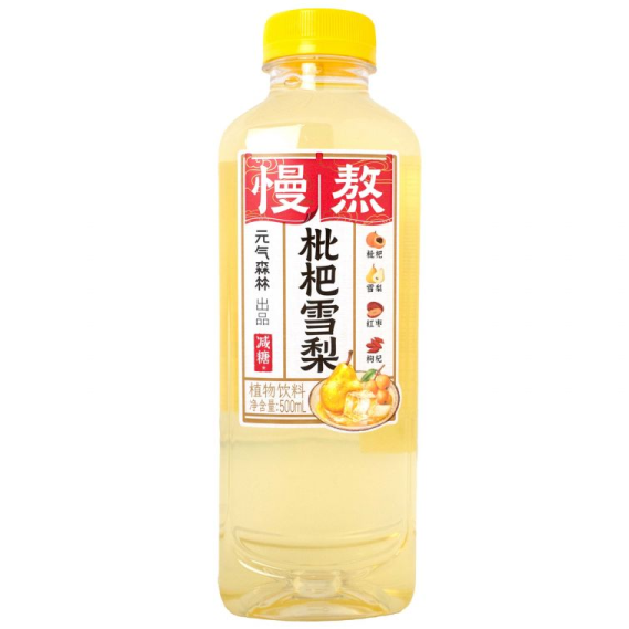 Chi Forest Loquat Pear Flavoured Drink 500ml/ Chi Forest loquat un bumbieru garšas dzēriens, 500 ml