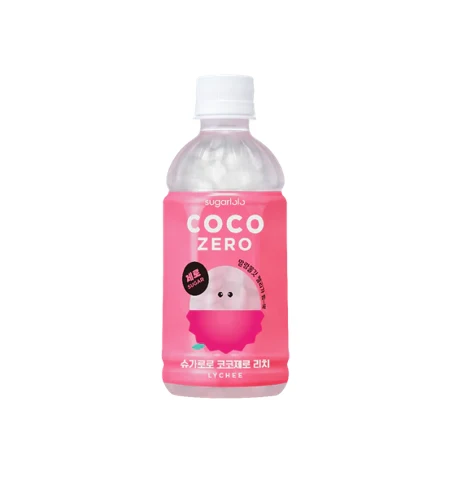 SUGARLOLO Coco Zero Lychee Flavor 340ml/ SUGARLOLO Coco Zero ar ličī garšu, 340 ml
