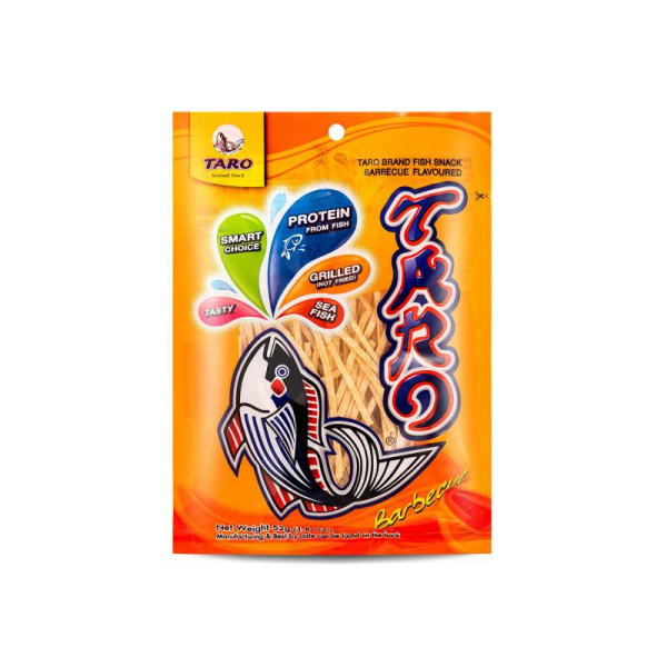 Taro Fish Snack BBQ Flavour 52g/ Taro zivju uzkoda ar BBQ garšu 52g