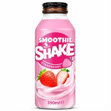 OKF Smoothie Shake Strawberry Drink 390ml/ OKF zemeņu smūtija dzēriens, 390 ml