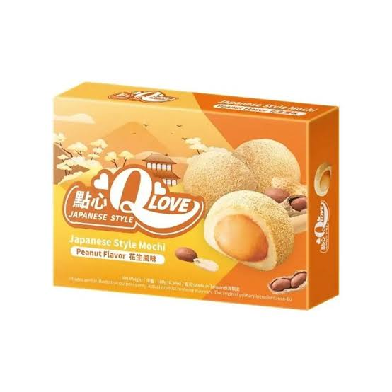 QLove Peanut Traditional Mochi 180g/ QLove tradicionālie moči ar zemesriekstu pildījumu, 180 g