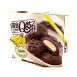 Q-BRAND Pie Cookies w/Mochi Banana Flavor 160g/ Q-BRAND Pīrāgu cepumi ar Moči banānu garšu 160g - Oishii Asian Mart