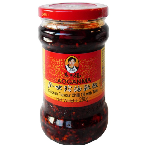 LGM Chicken flavoured Chili Oil with Tofu 280g/ LGM tofu čili eļļā ar vistas garšu 280g