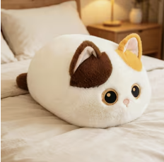Cute Cat Plush Pillow/ Kaķa plīša spilvens