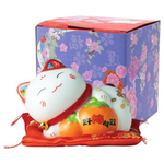JADE TEMPLE Maneki Neko Porcelain Money Bank Lying/ JADE TEMPLE Maneki Neko porcelāna krājkase, guļoša