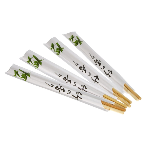 JADE TEMPLE Disposable Bamboo Chopsticks, 1 pair, 21cm/ JADE TEMPLE vienreizējie bambusa irbulīši, 1 pāris, 21 cm