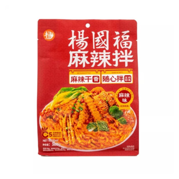 YANG GUOFU Spicy Mala Ban Dry Vermicelli 360g/ YANG GUOFU pikantās Mala Ban nūdeles (bez buljona) 360 g