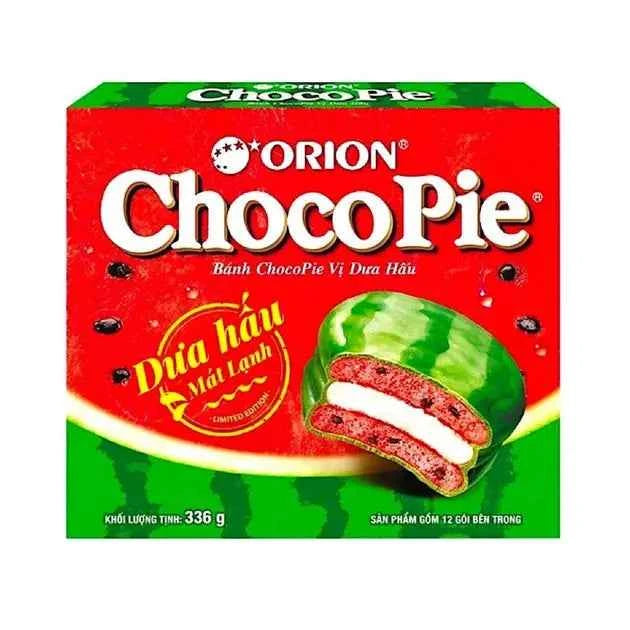 Orion Chocopie Watermelon (12x28g) 336g/ Orion Chocopie Arbūzs (12x28g) 336g