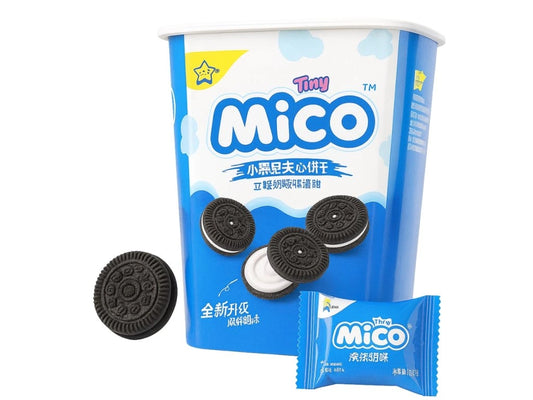 Mico Creamy Vanilla Mousse Mini Cookies 88g/ Mico krēmīgi vaniļas musses mini cepumi 88g
